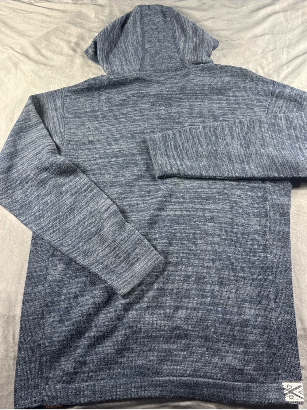 Paka Hand Made Royal Alpaca Tunic Length Sweater with Hood Size L